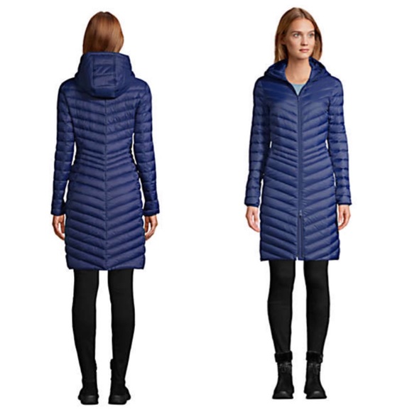 Lands end  Wanderweight Down Coat - Picture 2 of 5